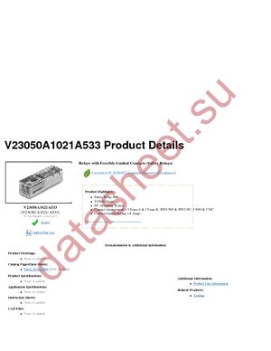 V23050-A1021-A533 datasheet  